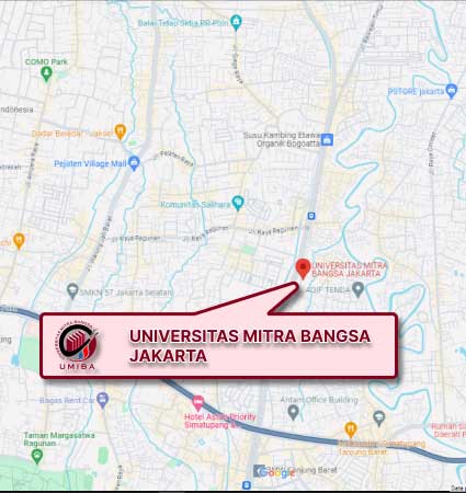 Google Map Universitas Mitra Bangsa Nomor